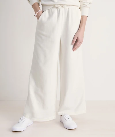 Girls' French Terry Wide Leg Sweatpant