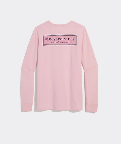 Women's Classic Logo Box Long-Sleeve Pocket Tee