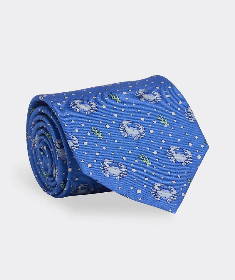Crab Silk Tie