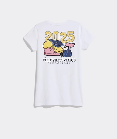 Women's 2025 Graduation Whale Short-Sleeve Pocket Tee