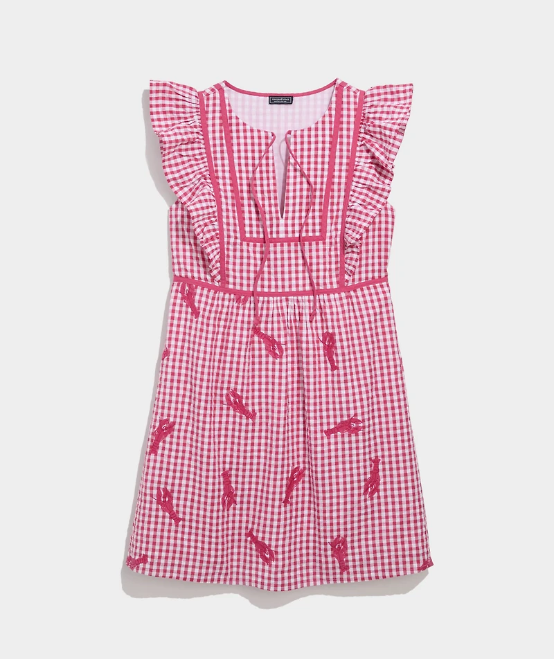 Ainsley Lobster Embroidered Dress
