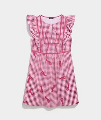 Ainsley Lobster Embroidered Dress