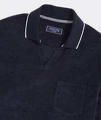 Terry Split Collar Polo