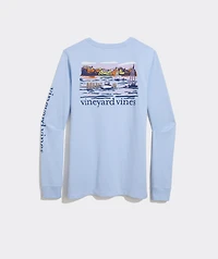 Dockside Autumn Wakes Long-Sleeve Pocket Tee