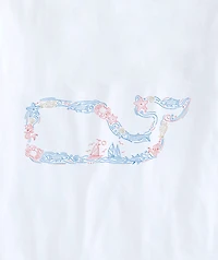 OUTLET Women's Classic Icons Whale Outline Short-Sleeve Pocket Tee