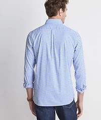 Skysail Gingham Performance Cotton Slim Fit Shirt
