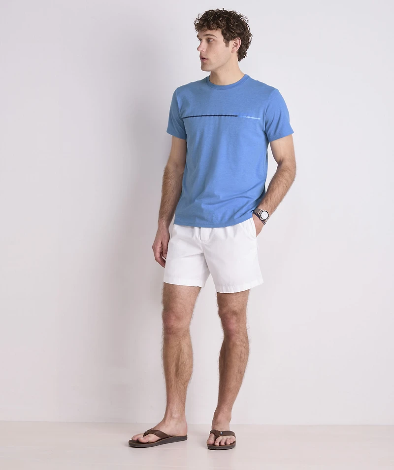 Active Stripe Short-Sleeve Dunes Tee