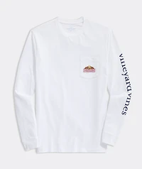 Dogs Leaves Logo Box Long-Sleeve Pocket Tee