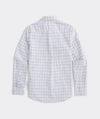 Boys' Moorings Tattersall Performance Cotton Shirt
