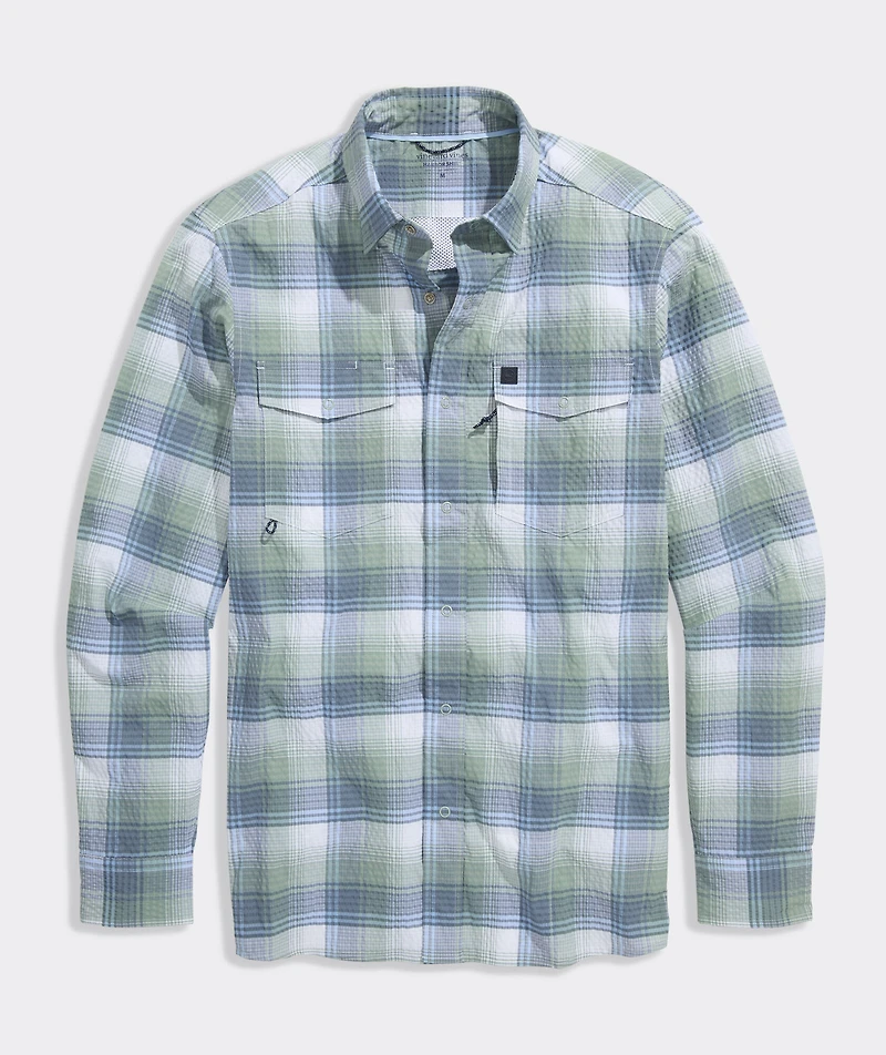 Hyline Plaid Performance Harbor Shirt
