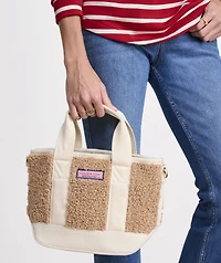 High-Pile Fleece Mini Heritage Tote