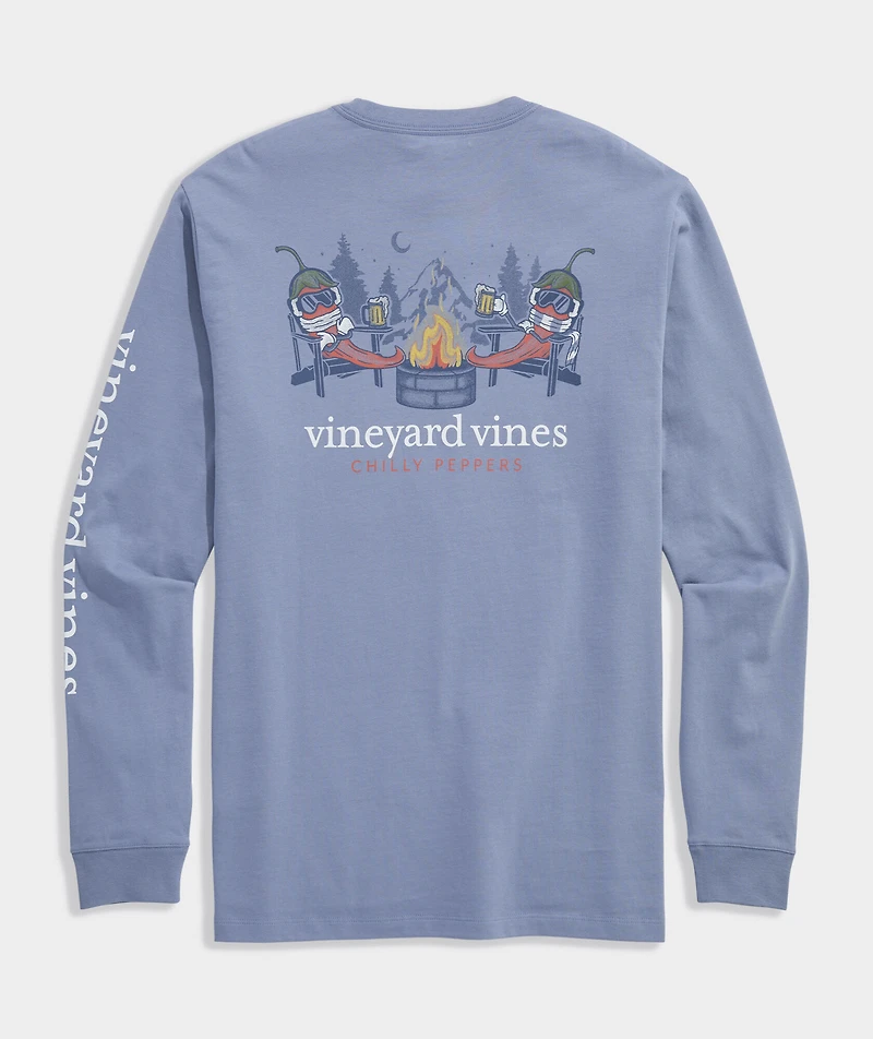 Chilly Peppers Long-Sleeve Pocket Tee