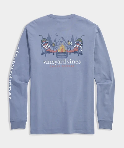 Chilly Peppers Long-Sleeve Pocket Tee