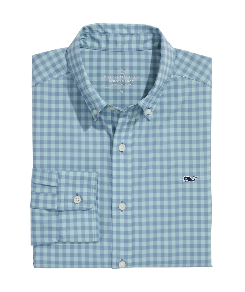 OUTLET Performance Nylon Gingham Shirt