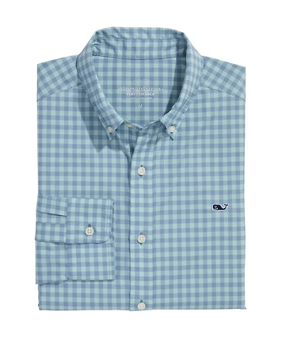 OUTLET Performance Nylon Gingham Shirt