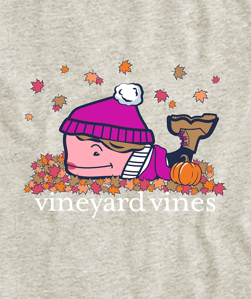OUTLET Girls' Fall Character Whale Long-Sleeve Pocket Tee
