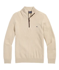 OUTLET Honeycomb Quarter-Zip Sweater