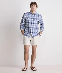 Deepwater Plaid Performance Harbor Shirt