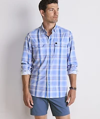 Sailfish Plaid Performance Harbor Shirt