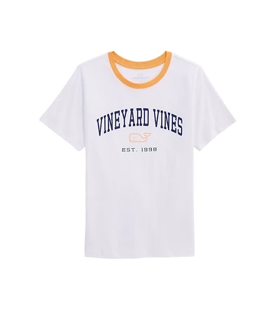 OUTLET Women's Heritage Vineyard Vines Short-Sleeve Ringer Tee