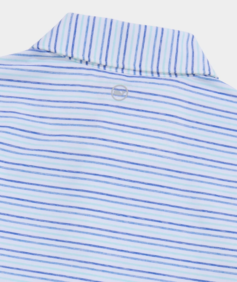Boys' Multi Bradley Stripe Sankaty Polo