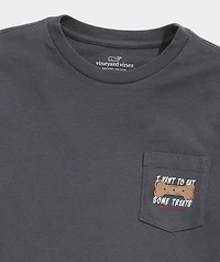 Boys' Glow-In-The-Dark I Vant Treats Dog Short-Sleeve Pocket Tee
