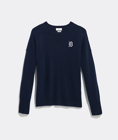 Women's Detroit Tigers Cashmere Crewneck