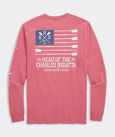 Head Of The Charles® Rowing Flag Long-Sleeve Pocket Tee