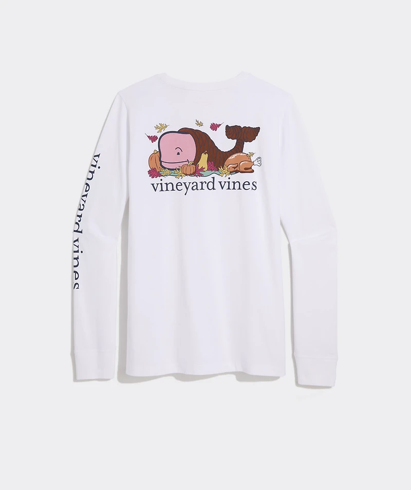 Whale Cornucopia Long-Sleeve Pocket Tee