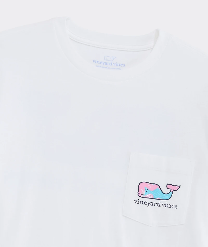 Rippled Fish Whale Short-Sleeve Pocket Tee