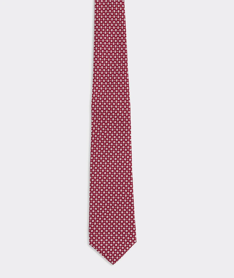 Boys' Baseball & Stars Silk Tie