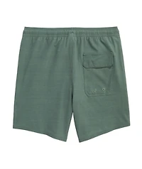 OUTLET 7 Inch Linen Texture Chappy Swim Trunks