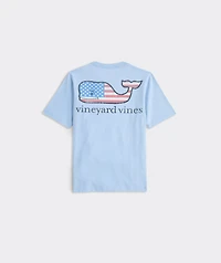 Boys' Flag Whale Short-Sleeve Pocket Tee
