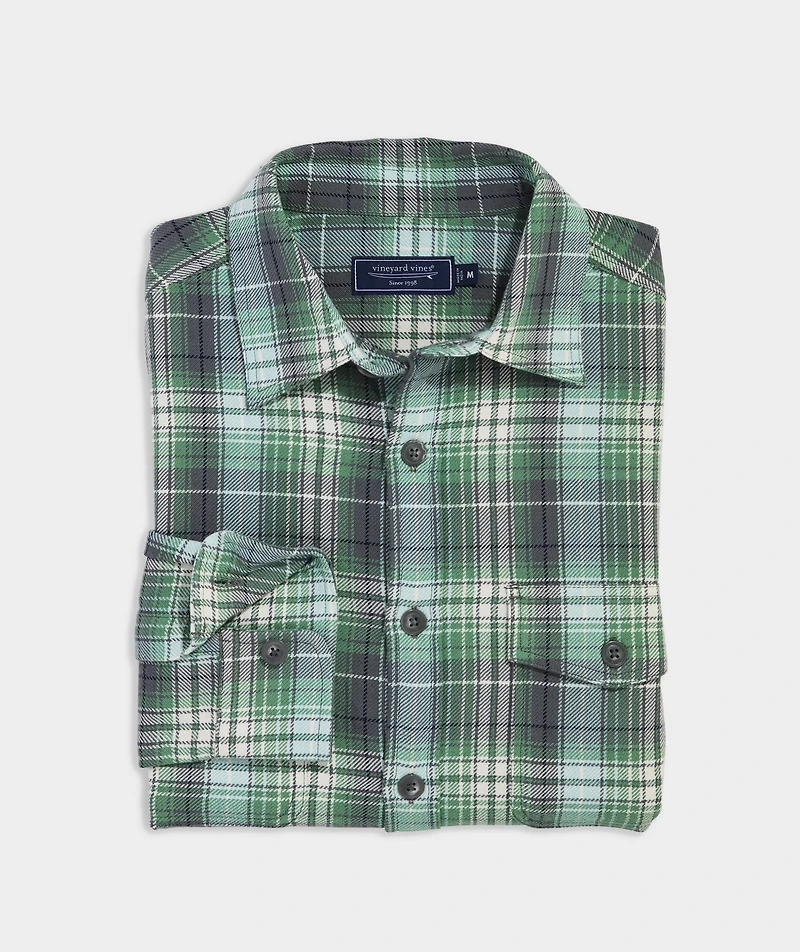 Wickham Plaid Twill Utility Shirt