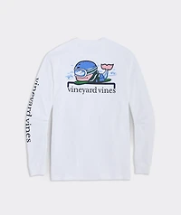 Snowboard Whale Long-Sleeve Pocket Tee
