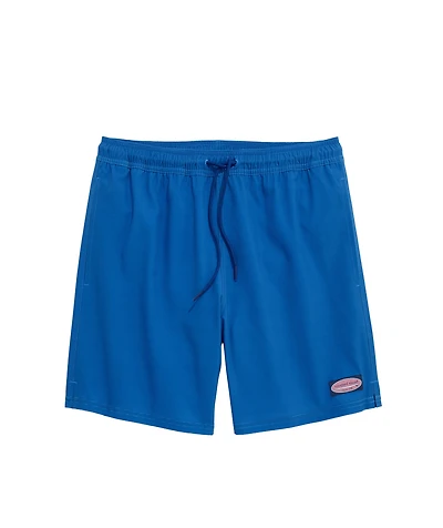 OUTLET 7 Inch Printed Chappy Swim Trunks