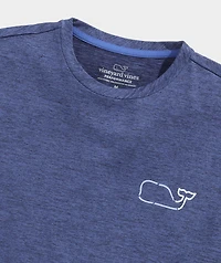 On-The-Go Whale Outline Short-Sleeve Harbor Performance Tee