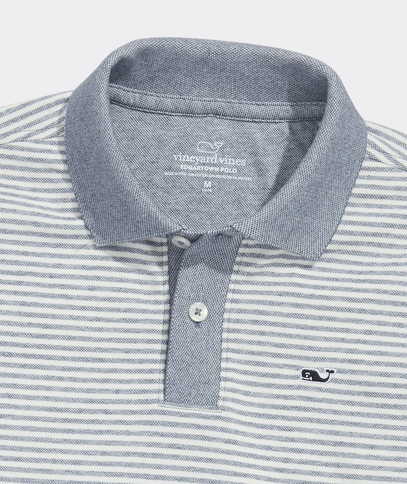 Boys' Striped Edgartown Pique Polo