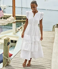 Christine Eyelet Shell Dress