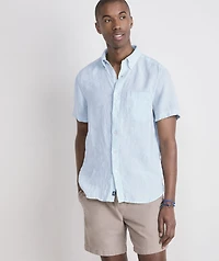 Surfside Solid Linen Short-Sleeve Shirt