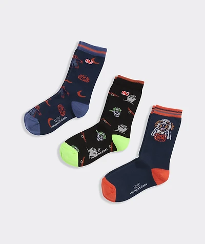 Boys' Halloween Icons 3-Pack Socks