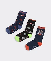 Boys' Halloween Icons 3-Pack Socks