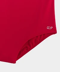 Girls' Ruffle Scoopneck One-Piece