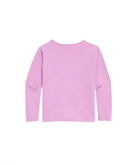 OUTLET Girls' Embroidered Boatneck Long-Sleeve Tee