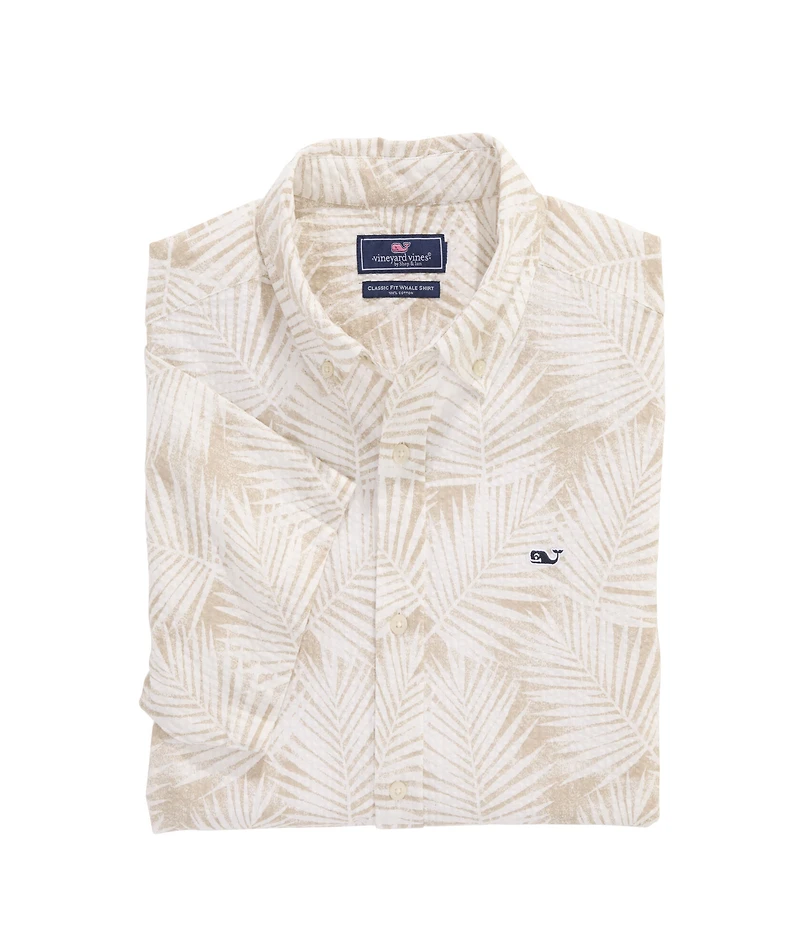 OUTLET Seersucker Palm Shirt