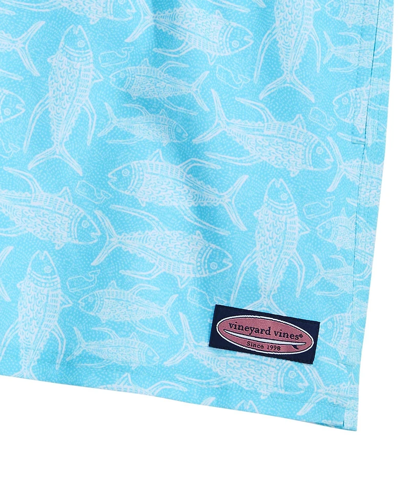 OUTLET 5 Inch Tuna Dotted Batik Chappy Swim Trunks