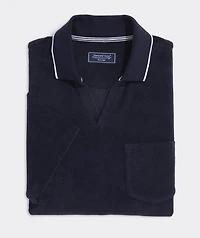 Terry Split Collar Polo
