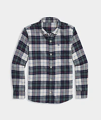 Boys' Birch Plaid Vineyard Flannel Shirt
