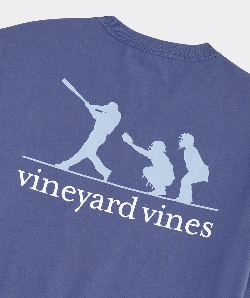 Baseball Silhouette Short-Sleeve Pocket Tee