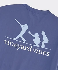 Baseball Silhouette Short-Sleeve Pocket Tee